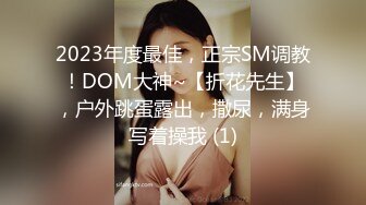 2023年度最佳，正宗SM调教！DOM大神~【折花先生】，户外跳蛋露出，撒尿，满身写着操我 (1)