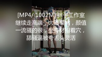 [MP4/ 1002M] 胖子工作室继续走高端，大圈模特，颜值一流骚的很，坐身材扣着穴，舔骚逼被夸舌头灵活