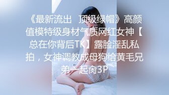 《最新流出✿顶级绿帽》高颜值模特级身材气质网红女神【总在你背后TK】露脸淫乱私拍，女神调教成母狗给黄毛兄弟一起肏3P